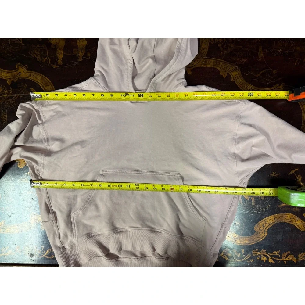Lululemon Womens LA Back in Action Hoodie Pink Pullover Sweatshirt Lounge Cozy 6